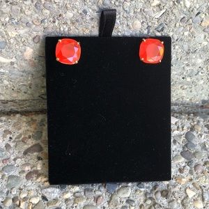 J. Crew Red Jewel Earrings ~~ FREE with bundle